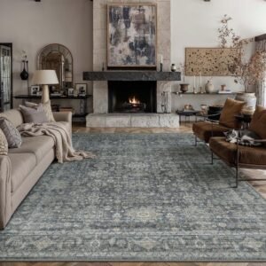 8x10 Washable Area Rug for Living Room Bedroom